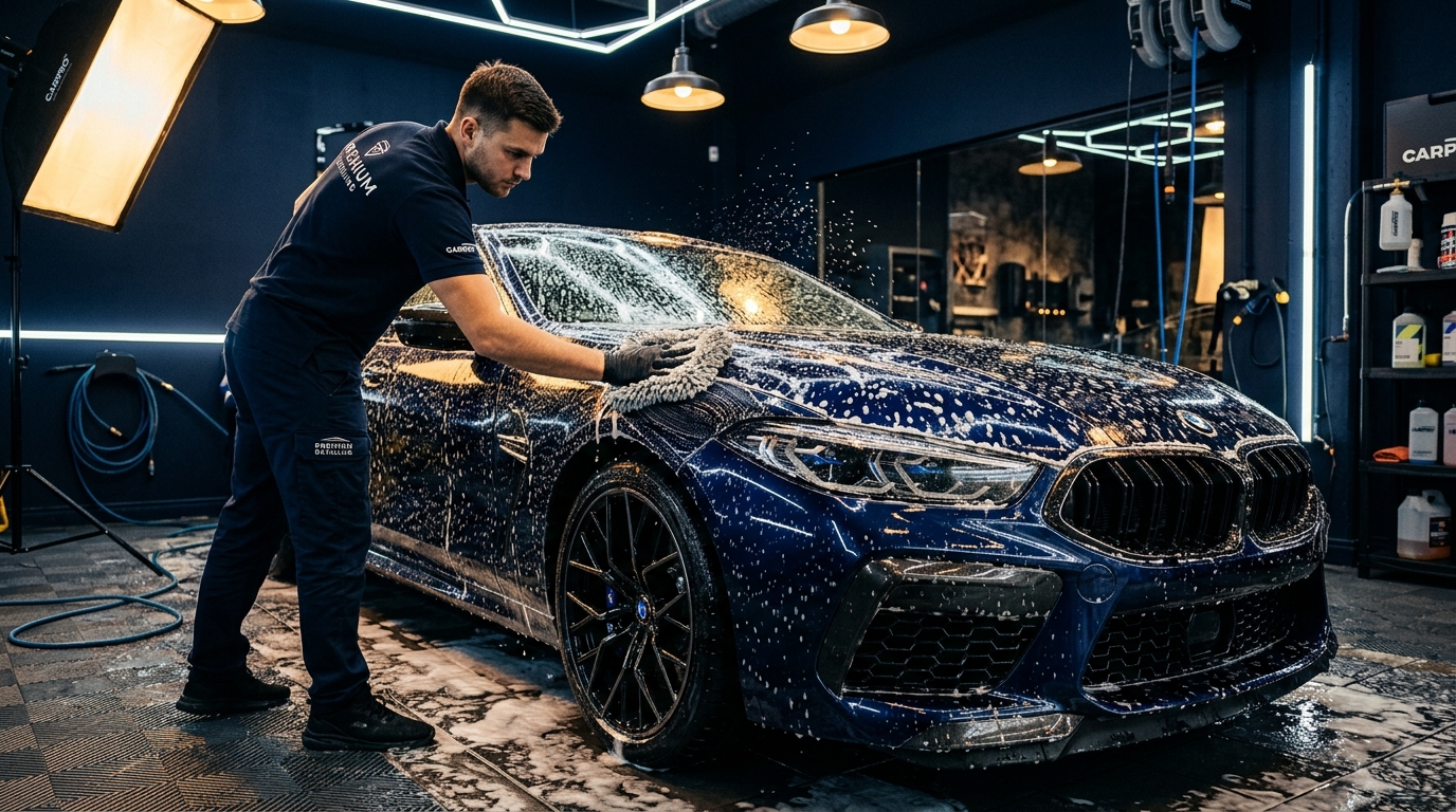Lavação profissional de automóveis